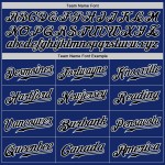 Custom Royal White Pinstripe Black-White Authentic Baseball Jersey Custom Royal White Pinstripe Black-White Authentic Baseball Jersey