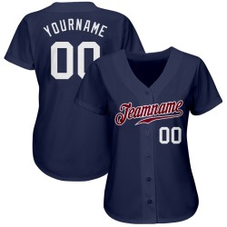 Navy White-Maroon Baseball Jersey Authentic Custom Navy White-Maroon Baseball Jersey Authentic Custom