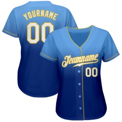 White-Royal Custom Baseball Jersey Fade Blue Fashion Light Authentic White-Royal Custom Baseball Jersey Fade Blue Fashion Light Authentic