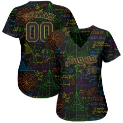 Pattern Design Custom Baseball Math Jersey Authentic 3D Pattern Design Custom Baseball Math Jersey Authentic 3D